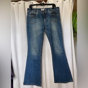 Y2K Aeropostale Women’s Blue Skinny Flare Jeans